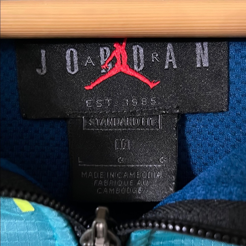 AIR JORDAN anti- gravity aqua fleece hoodie size large - Picture 2 of 5